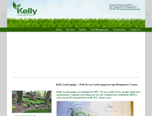 Tablet Screenshot of kellylandscaping.us